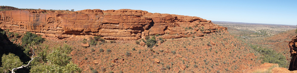 Landscape of the King's canyon in Australia