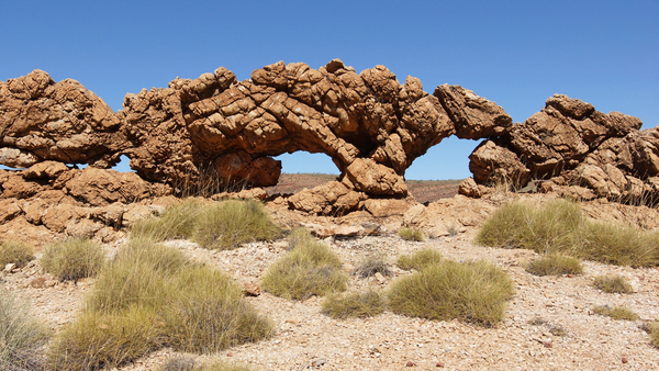 The rock formation in the outback of Australia
