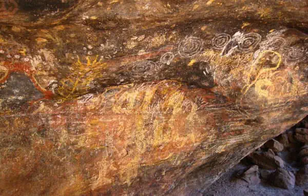 
Aboriginal cave drawings on Uluru / Ayer's Rock, Australia