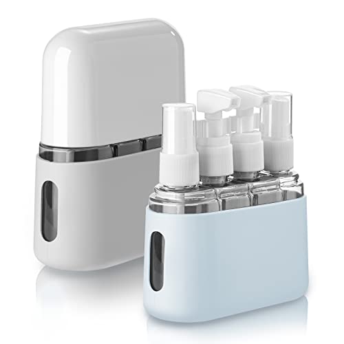 Madenia 8 Pack Travel Bottles Set for Toiletries, TSA Approved Travel Containers, Leak Proof Travel Size Accessories, Perfect for Business or Personal Travel Use
