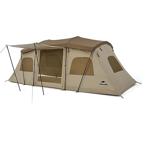 Naturehike Cloud Fast Tent, Family Tent, Quick Open Pop Up Tent, Ventilation on Five Sides, 2000+ Waterproof Silver Sunscreen for 4-6P