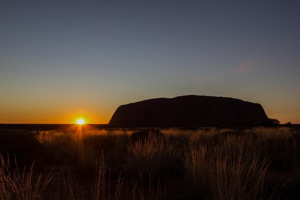 Is Uluru worthy visiting? This sunrise at Uluru, ayers Rock, shows it is worth visiting