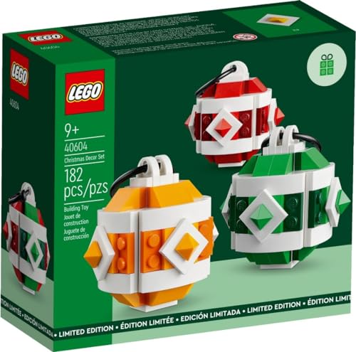 MPO LEGO 40604 Christmas Tree Bauble Set Christmas Decoration 3 Baubles