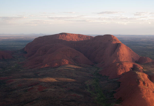 View from Helicopter over Ayers Rock in Australia