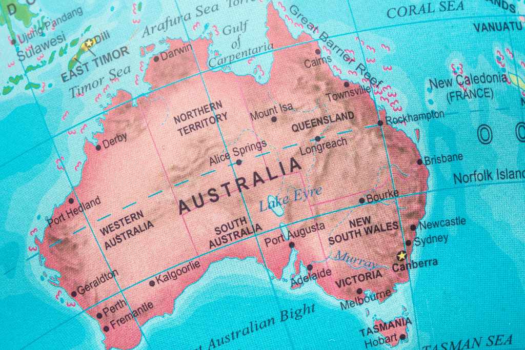 Map of Australia