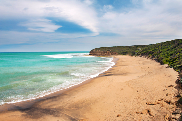 The Bells Beach in the South of Victoria State in Australia
