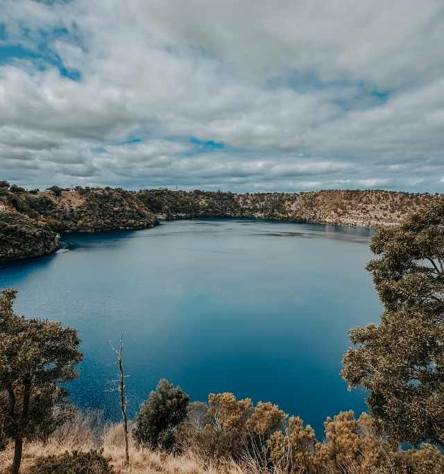 The Blue lake in Mount Gambier