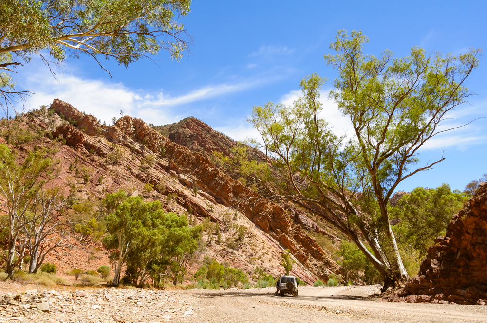 4WD tour to Brachina Gorge in Wilpena Pound - Flinders Ranges, SA, Australia