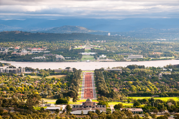 Cityscape view of Canberra