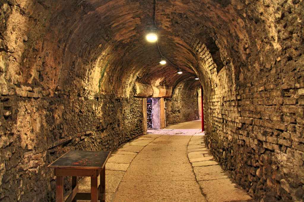 inside catacomb church in coober pedy
