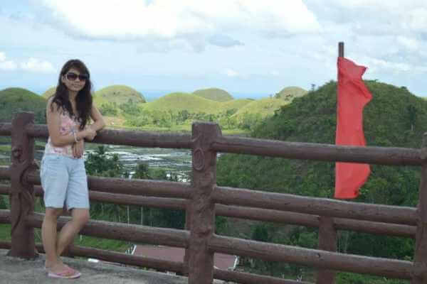 The chocolate hills in Bohol