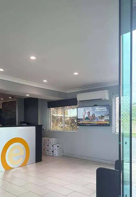 The interior of the East Coast Car Rental office in Gold Coast, showing the welcoming and professional environment for customers renting cars.