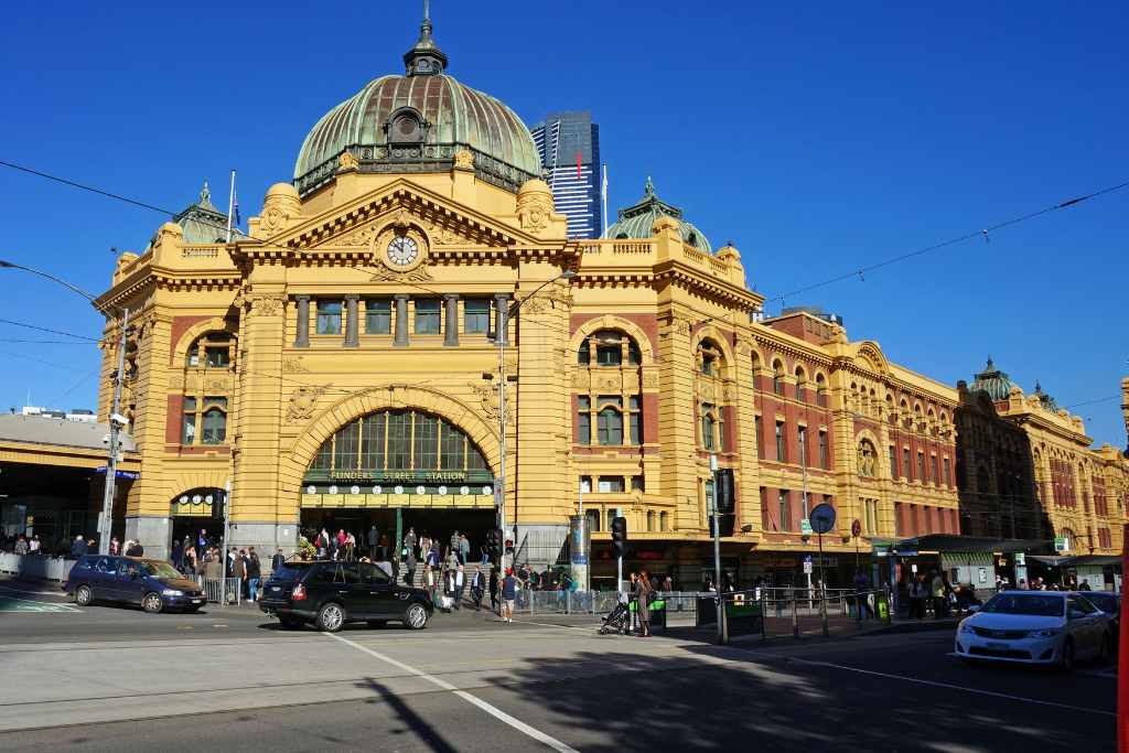 Flinders Station in Melbourne CBD