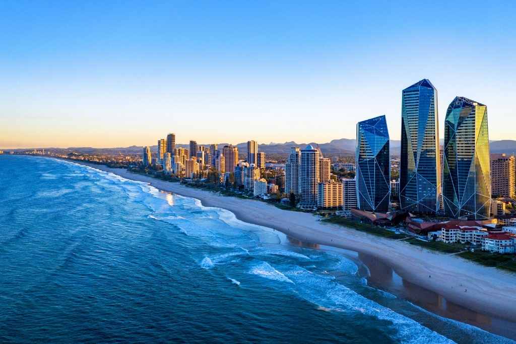 The sea scapes of Gold Coast