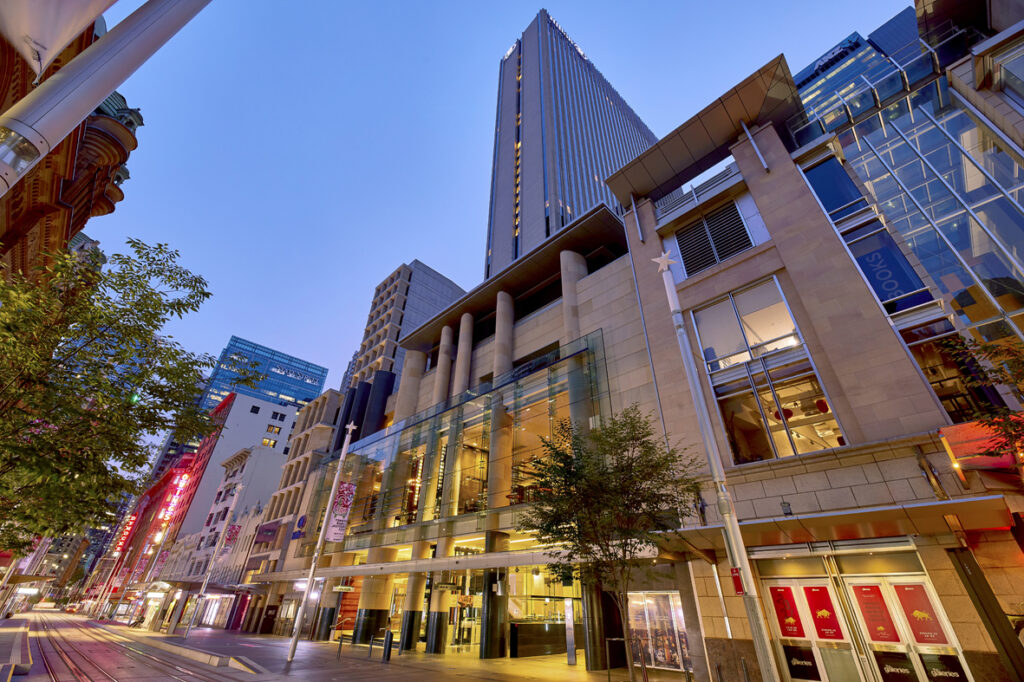 The outside look of Hilton Hotel in sydney