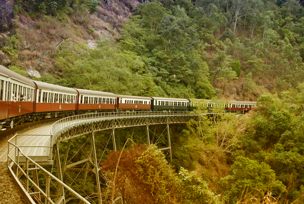 View from the Kuranda-Cairns Train in Australia