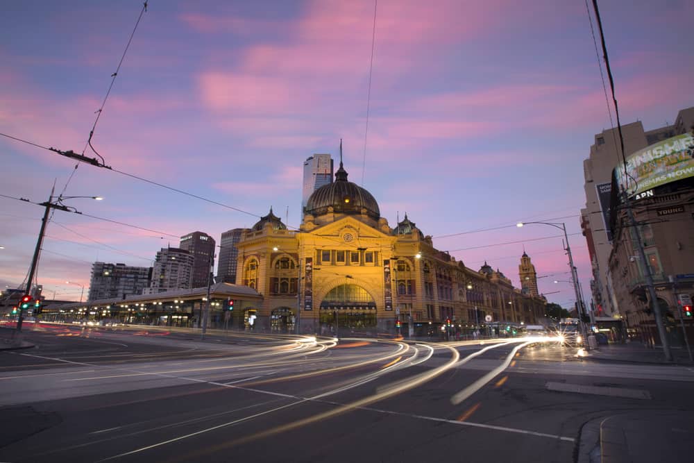 Flinders station in Melbourne CBD