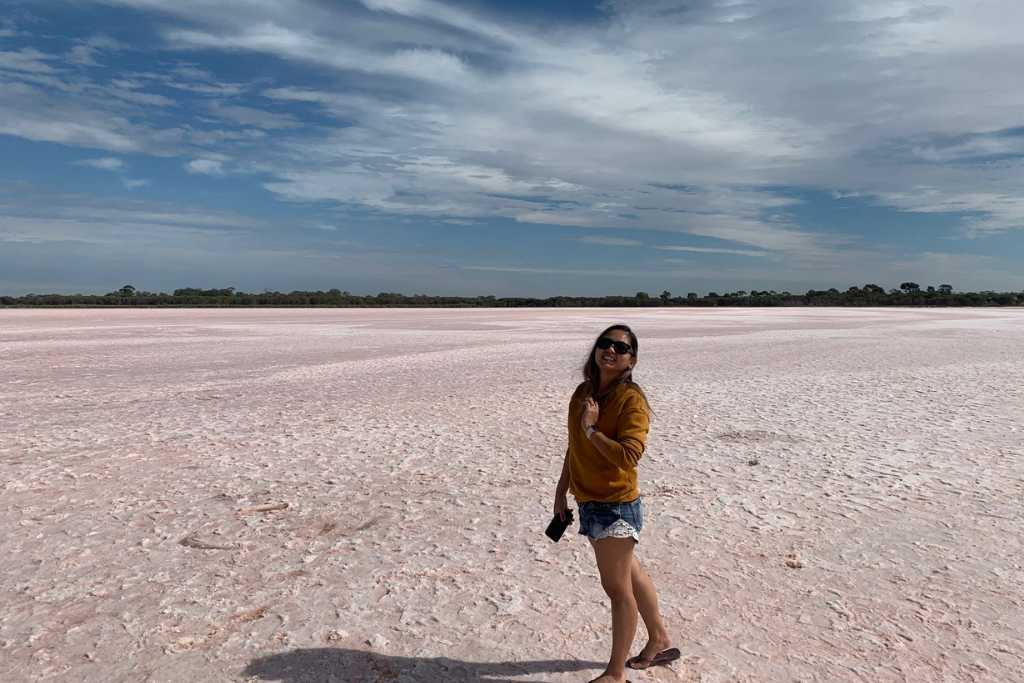 The Dimboola Pink Lake in Victoria, one of the best pink lakes in Australia