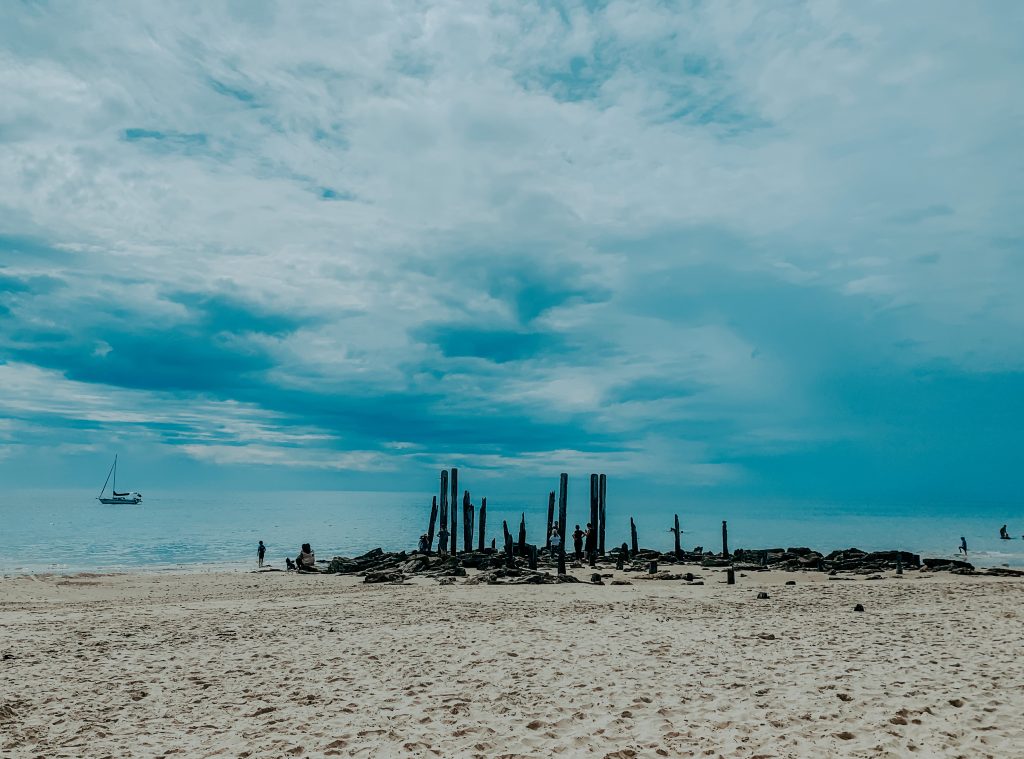 The famous jetty in Port Willunga Beach