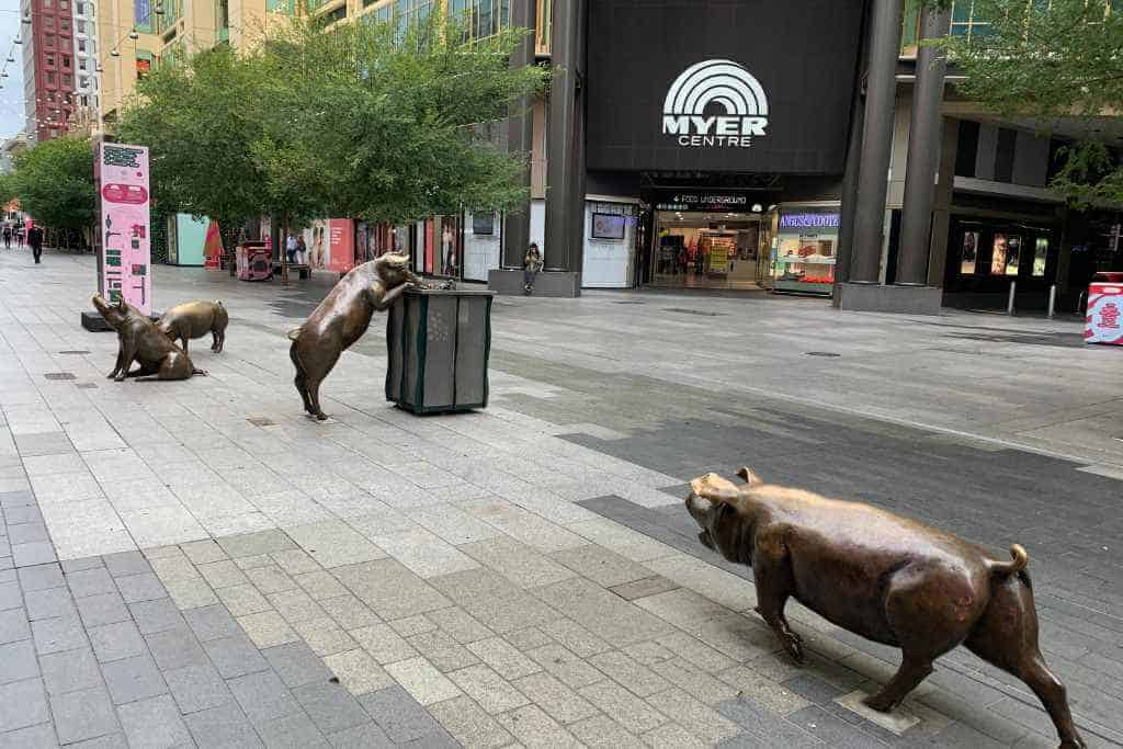 Rundle Mall in Adelaide CBD