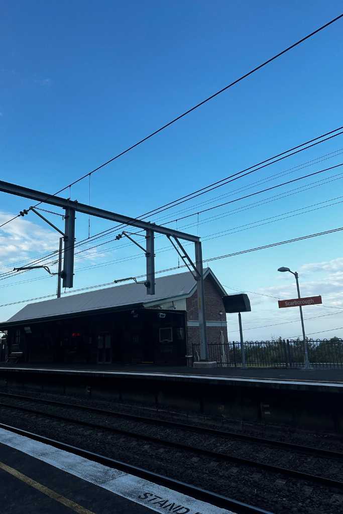 The scarborough station on the way to Sea Cliff Bridge