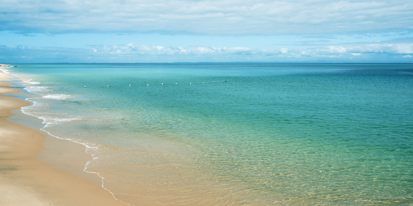 The Tangalooma Island Beach in Queensland