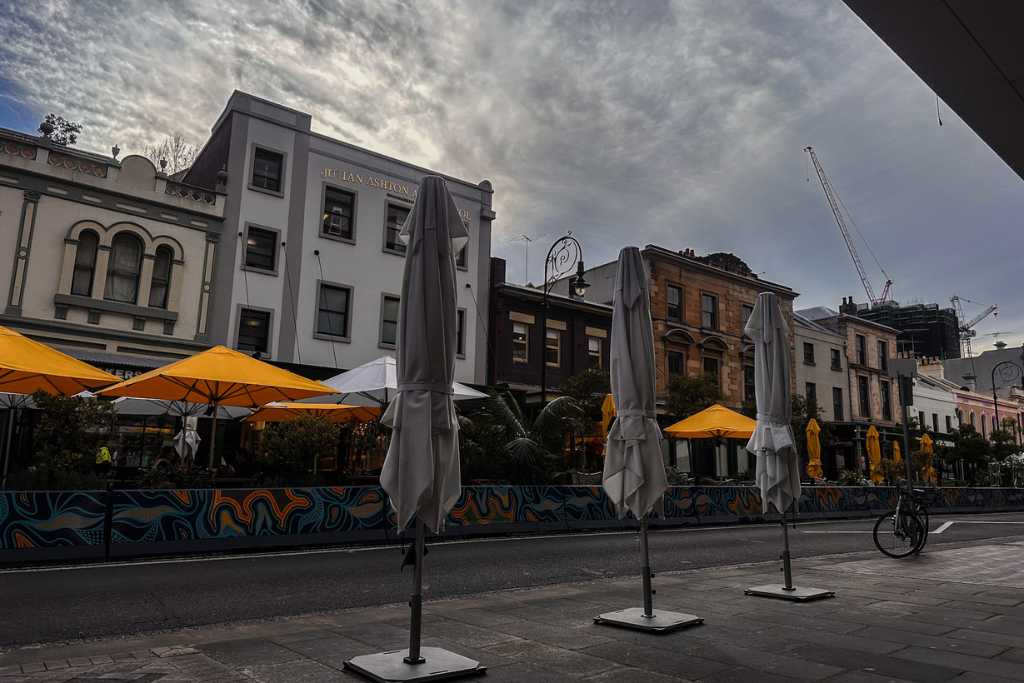 The shops and stalls at The Rocks in Sydney for 7-day Sydney Itinerary