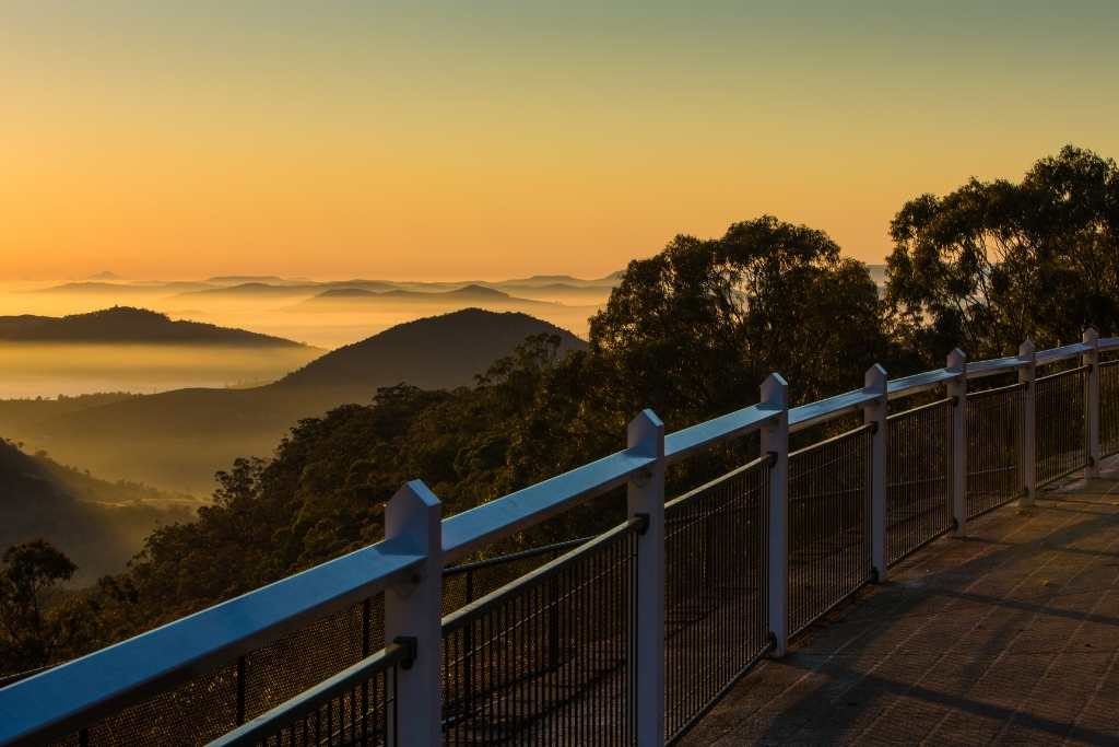 the sunset in towoomba