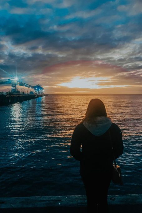 The beautiful sunset at Wallaroo Jetty