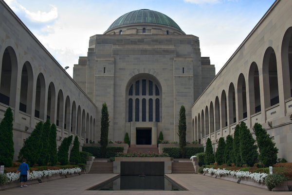 The view of The Australian war memorial from the inside