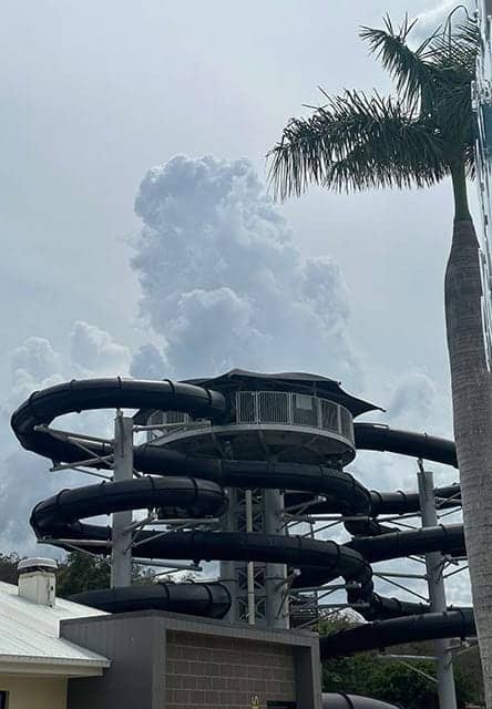 The Black Hole water slide at Wet'n'Wild, a thrilling spiral of excitement, adding adventure to a Gold Coast vacation plan.