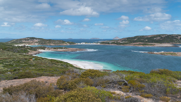 Overlooking Wharton Beach, one of the beaches in Esperance